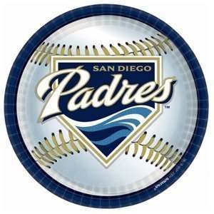  San Diego Padres Baseball Paper Plates (18 Pack) Toys 