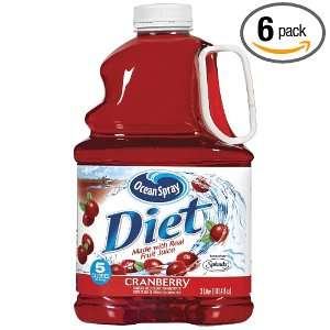 Ocean Spray Diet Cranberry Juice, 101.4 Ounce (Pack of 6)
