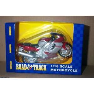  Yamaha YZF Thunder Race 1000 1/18 Scale Dark Red and 