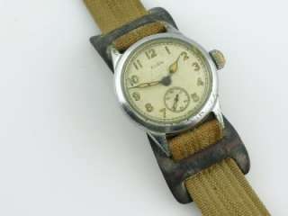 Antique World War II US Military Elgin Wristwatch RUNNING ALL ORIGINAL 