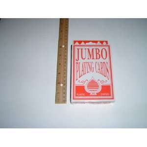  Jumbo Playing Cards   Red