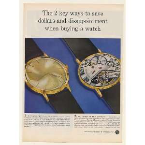  1961 Swiss Dial 17 Jewel Movement Watch Switzerland Print 