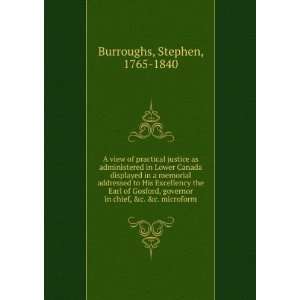   microform Stephen, 1765 1840 Burroughs  Books
