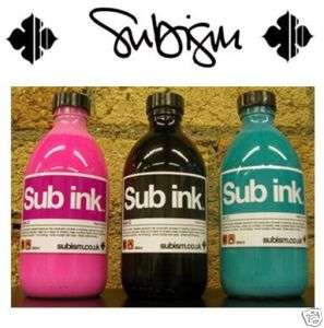 SUB INK   LARGE 300ml GLASS INK REFILL   PERMANENT INK  