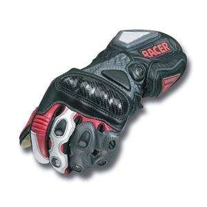  Racer High End Leather Gloves   Small/Red Automotive