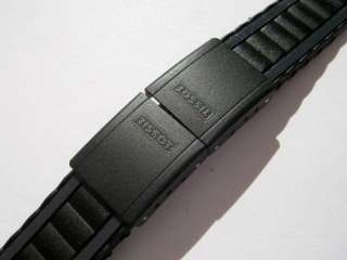 Tissot C 303 black grey ladies rubber watch band 15 mm  