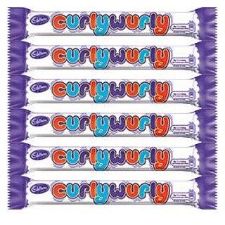 Cadbury Curly Wurly Bar from England (Pack 6 Bars)