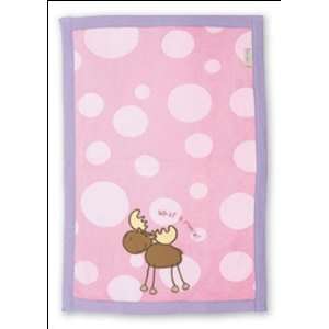  Stephen Joseph Moose Baby Burp Cloth (pink) Baby