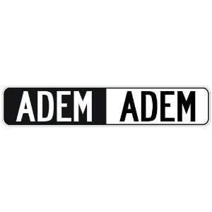   NEGATIVE ADEM  STREET SIGN