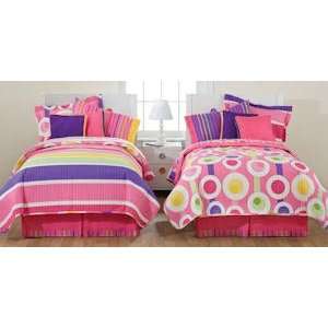  Little Miss Matched Snappy Stripes Queen Bed Ensemble 