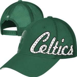 Boston Celtics Womens Green adidas Originals Trucker Hat  