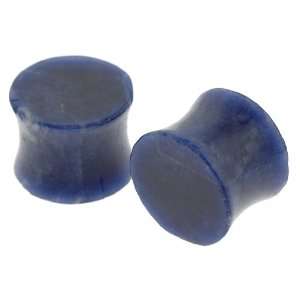  Sodalite Stone Plugs   2G   Sold as a Pair Jewelry