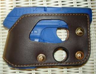 LEATHER SHOOT THROUGH POCKET HOLSTER   RUGER LCP 380  