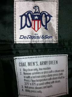   US ARMY GREEN CLASS A DRESS JACKET SERVICE UNIFORM CHEST 39S SHORT VGC