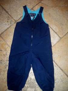 Lands End Snow Suit Bibs 2T Toddler Youth  