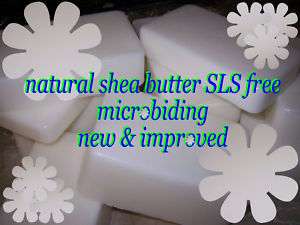 lbs SHEA BUTTER ALL natural SLS free MP soap base  