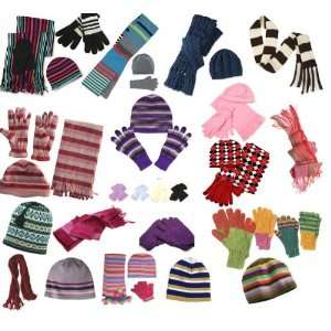  Wholesale Pack   50 Womens Winter Hats Gloves & Scarves 
