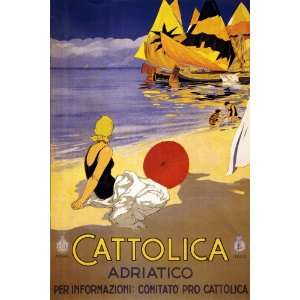 13x19 Inches Poster. Cattolica Adriatico. Decor with Unusual Images 