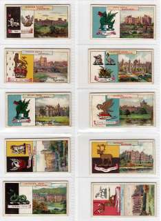 Complete Set of Fifty 103 Year Old British Castle Cards  