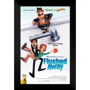  Flushed Away 27x40 FRAMED Movie Poster   Style B   2006 