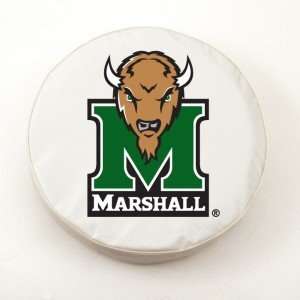 Marshall Thundering Herd White Tire Cover, Small Sports 