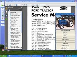   tractor parts manuals 2600  7600 + service repair 2310   4610 models