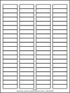 40,000 Return Address Labels 1 3/4 x 1/2 Blank white  