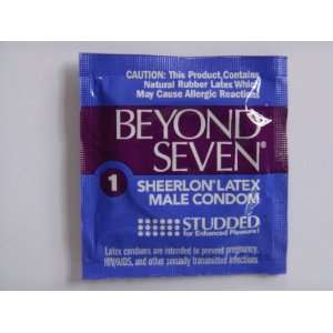   Beyond Seven STUDDED condoms   100 condoms