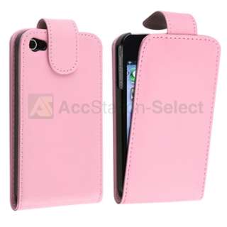 5x Leather Magnetic Flap Case Cover For iPhone 4 4th G 4S Verizon 