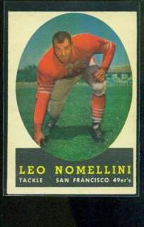 1958 TOPPS #89 LEO NOMELLINI 49ERS EXMINT 4113  