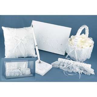 Dream Come True White Satin Wedding Collection 5 PCS  
