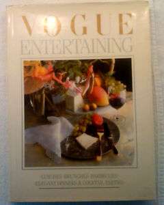 Australia Vogue Entertaining Cookbook HCDJ 1986  