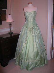 NWT PC Marys Dress Gown Quinceanera sz6 sty 4271 green  