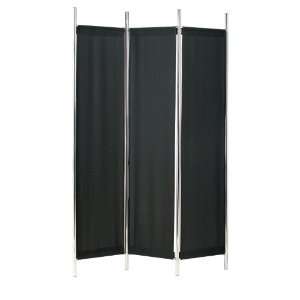   HX1111 01 Rita Folding Screen Room Divider, Black Furniture & Decor