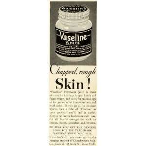  1933 Ad Vaseline White Petroleum Jelly Dry Chapped Rough 