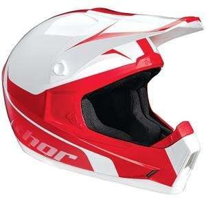  Thor Motocross Quadrant Bio Helmet   Medium/White/Red Automotive