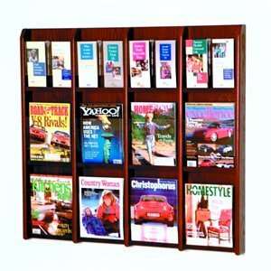  Wooden Mallet Twelve Magazine and 24 Brochure Oak and 