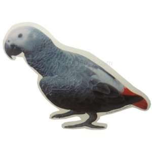    Double Sided Decal African Grey Parrot  Pet Supplies