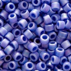  Miyuki Delica Seed Beads 11/0 Matte Opaque Cyan Blue AB 