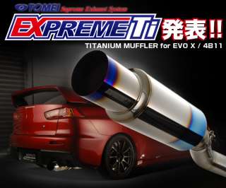 Tomei Titanium Catback Exhaust   Mitsubishi Evo x 4B11  