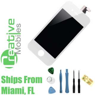 iPhone 4S 4GS White Replacement LCD Screen Digitizer Assembly + 8 