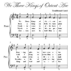  We Three Kings of Orient Are Easy Piano Sheet Music 