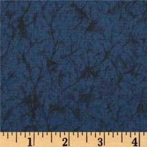    Wide Asante Cracked Navy Fabric By The Yard Arts, Crafts & Sewing