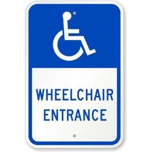  Wheelchair Entrance (with Graphic) Diamond Grade Sign, 18 