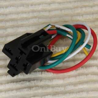   Shipping New DC 12V 5 pin Relay Socket W. Wires for Relay Plus  
