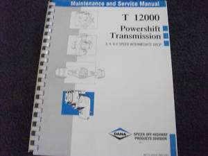 Dana T12000 Powershift Transmission 3,4,6 speed manual  