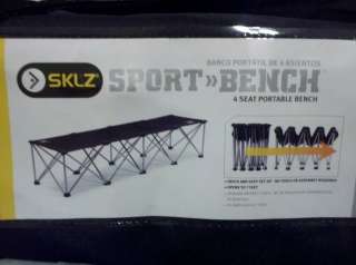   SKLZ Portable Folding 4 Seat Sports Bench with carrying case.  