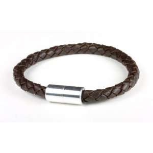  SUKI Braided Leather Bracelet   6mm (1/4) , Dark Brown 