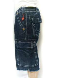 TRUE RELIGION Jeans Mens ISAAC Cargo Shorts Denim NWT  