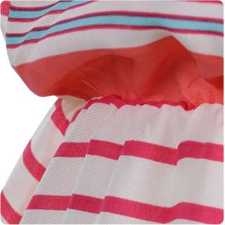 81917 Japan Korean Fashion Style Color Stripe Sleeveless Dress  